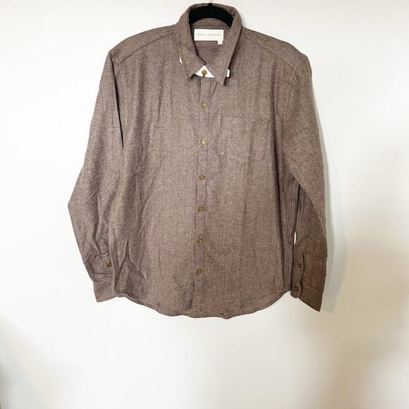 Road to nowhere accord flannel button up shirt brown size small - Picture 1 of 10